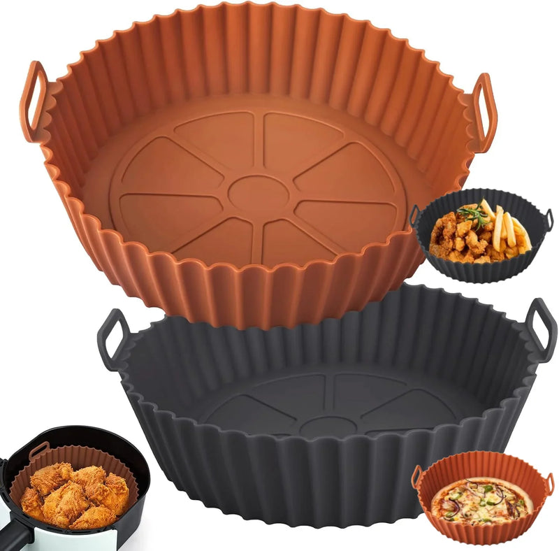Siliconen airfryer pan