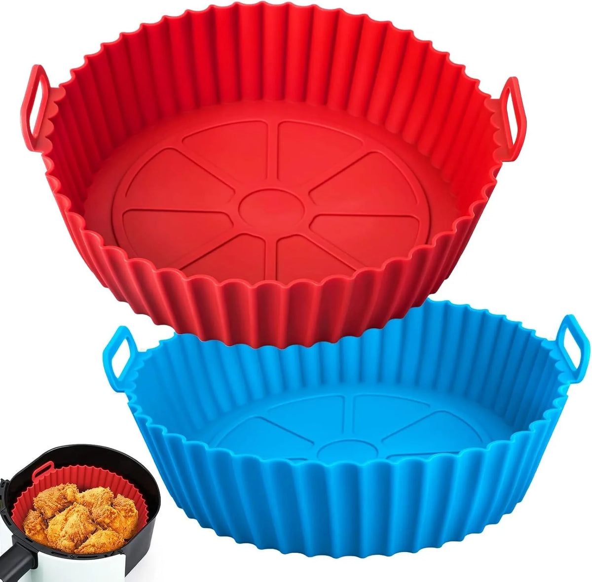 Siliconen Airfryer Pan – Herbruikbaar & Anti-aanbak