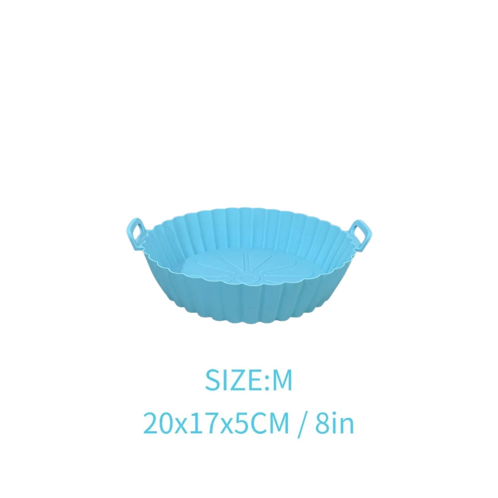 Siliconen Airfryer Pan – Herbruikbaar & Anti-aanbak
