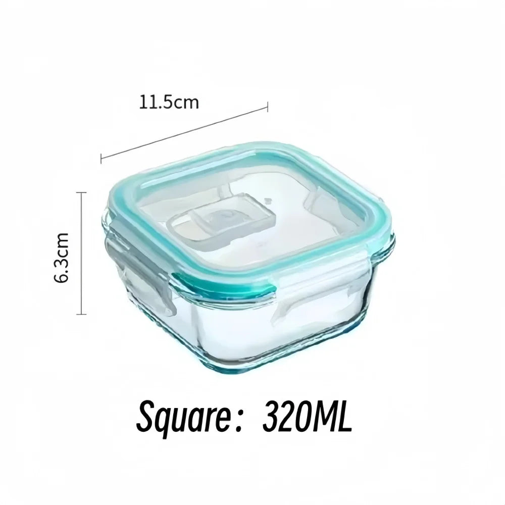 Glazen Lunchbox – Borosilicaatglas, Lekvrij & Ovenbestendig