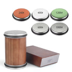 Rollende Messenslijper Set – Magnetisch Hoekblok 15° & 20° + 4 Slijpschijven