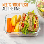 Glazen Lunchbox – Borosilicaatglas, Lekvrij & Ovenbestendig